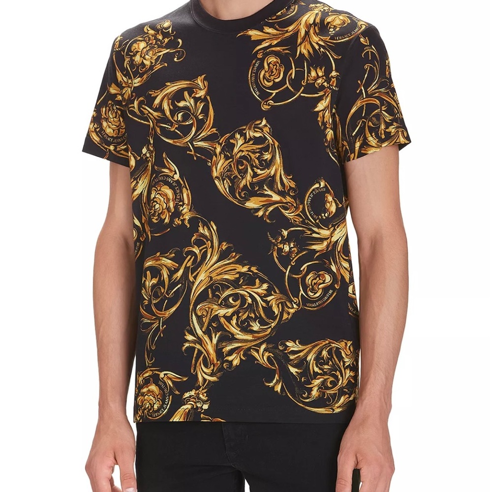 Versace Jeans Couture Garland Baroque Print T-Shirt